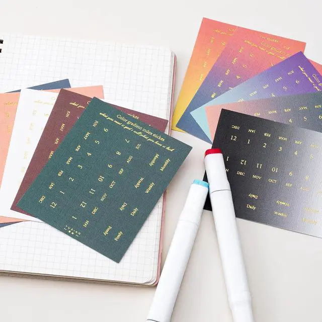 Alt view image 7 of 7 - 20 Sheets Planner Monthly Tabs, Self Adhesive Tabs Stickers, Planners Index Tabs Calendar Tabs for Planners, Office, Study, Notebook (360 Pcs, Style1, Style3)