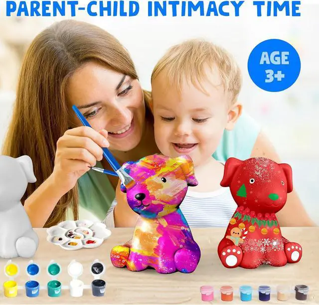 Alt view image 4 of 7 - Paint Your Own Dog Lamp Kit, DIY Night Light, Crafts for Teens Girls Boys, Arts & Crafts for Kids Ages 8-12, Painting Kit for Kids, Room Decoration, Birthday Gift for Kids Ages 3 4 5 6 7 8+