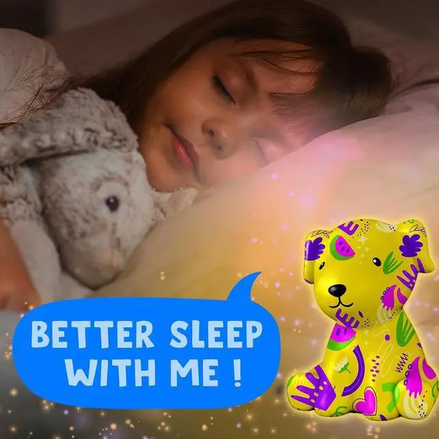Alt view image 6 of 7 - Paint Your Own Dog Lamp Kit, DIY Night Light, Crafts for Teens Girls Boys, Arts & Crafts for Kids Ages 8-12, Painting Kit for Kids, Room Decoration, Birthday Gift for Kids Ages 3 4 5 6 7 8+