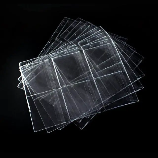 Main image of 10 Sheets Coin Collection Pages,Coin Binder Inserts Sleeves with 9 Hole for Coin Album,Collecting Binder Protectors for Medallion Coin Stamp Badges Currency Collecting Supplies(6 Pockets)