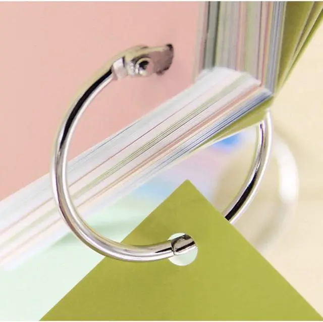 Alt view image 5 of 7 - KINGFOREST 2 Inch (20 Pack) Loose Leaf Binder Book Rings, Heavy Duty Nickel Plated Steel Rings, Rust-Resistant Metal Key Rings for Index Cards, DIY Crafts, Recipe Organizers, Notebooks & Documents