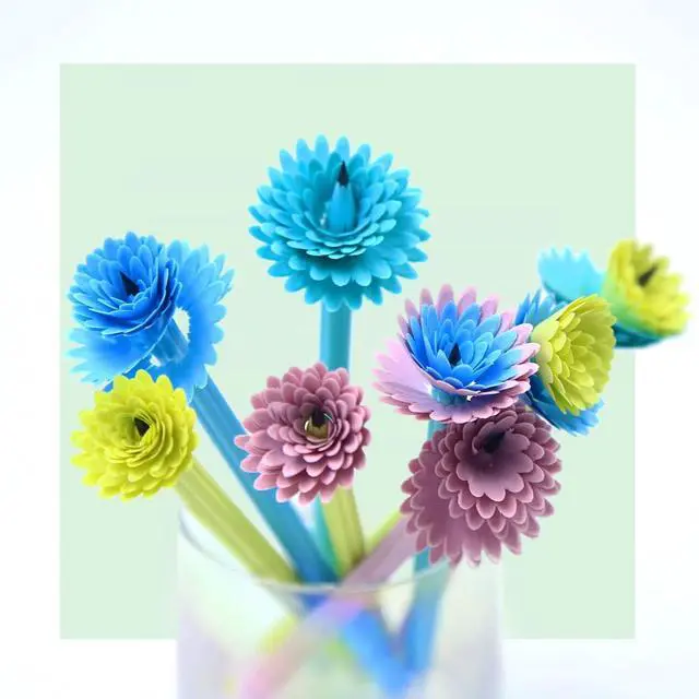 Alt view image 4 of 7 - Flower Shaped HB Pencils for Kids, Cute School Supplies, 12 Count | Unique Petal-Like Shavings Design, Encourages Creative Learning, Classroom Prizes, Birthday Gifts, Party Favors