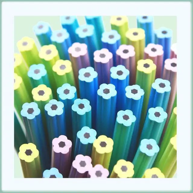 Alt view image 5 of 7 - Flower Shaped HB Pencils for Kids, Cute School Supplies, 12 Count | Unique Petal-Like Shavings Design, Encourages Creative Learning, Classroom Prizes, Birthday Gifts, Party Favors