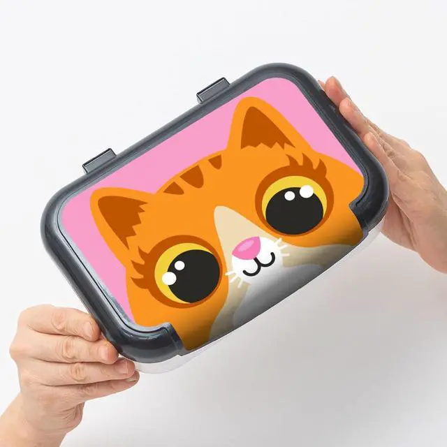 Alt view image 4 of 7 - Recycled Plastic Pencil Box for Girls, School Pencil Case, Cute Kitty