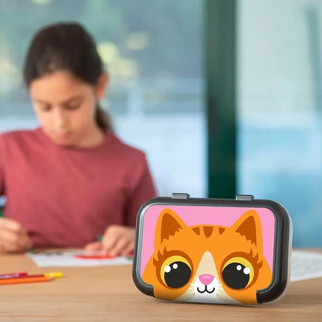 Alt view image 6 of 7 - Recycled Plastic Pencil Box for Girls, School Pencil Case, Cute Kitty