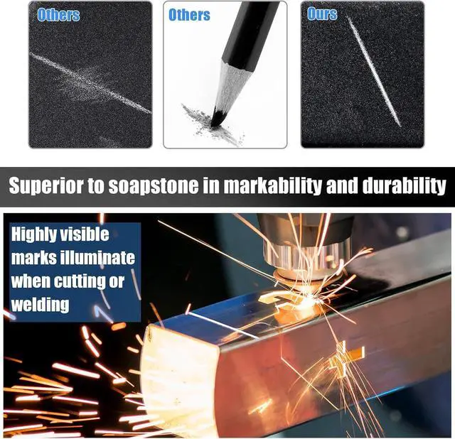 Alt view image 3 of 7 - 2 Pcs Welders Pencil 48 Refill, Silver