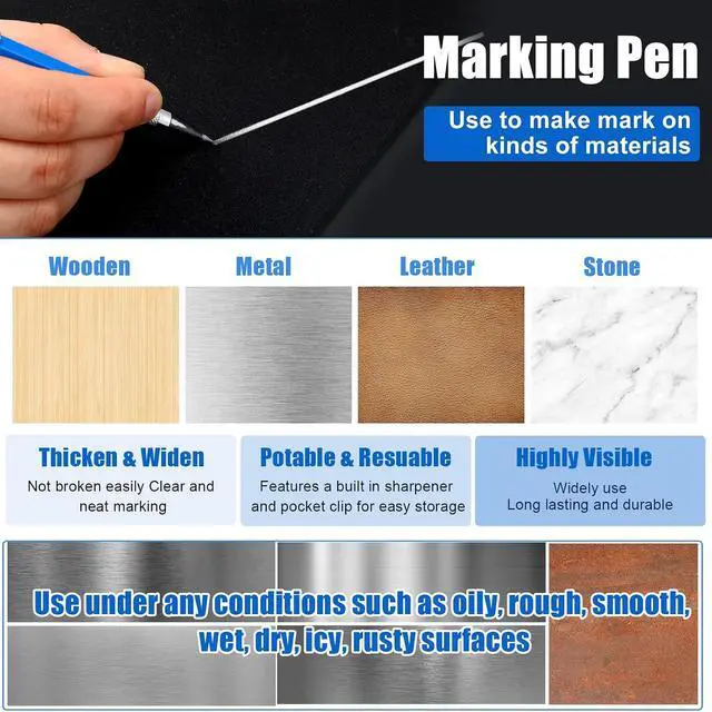 Alt view image 4 of 7 - 2 Pcs Welders Pencil 48 Refill, Silver