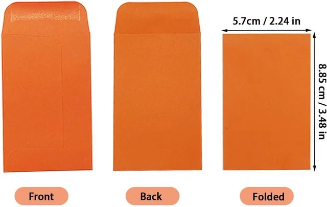 Alt view image 2 of 7 - 100 Pack Coin and Small Parts Envelopes, Colorful Money Envelopes, 2.25x3.5 Inch, Adhesive Closure