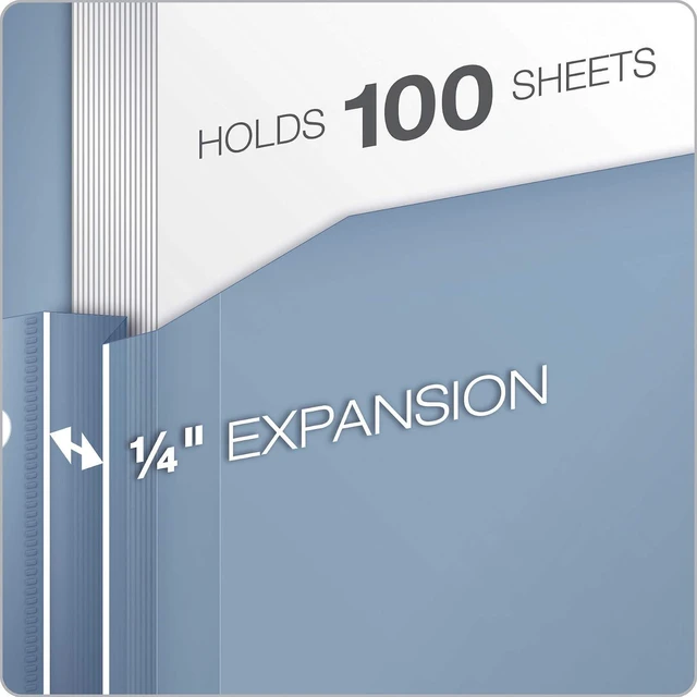 Alt view image 2 of 7 - Expanding Plastic Binder Dividers, Flexible Front Pockets Expand 1/4", 5-Tab, Insertable Multicolor Tabs, Letter Size, 1 Set (84012CB)