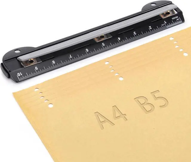 Main image of WorkLion 3 Ring Hole Punch for Binder, Portable Puncher, Office Assistant, Black