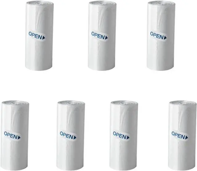 Main image of Mini Trash Bags for Mini Desktop Wastebasket,105 Count Total | 7 Rolls White Trash Bags for Desktop Wastebasket of Various Sizes
