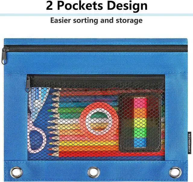Alt view image 2 of 7 - Adorable Zipper Pencil Pouch,Cute Zipper Pouch for 3 ring Binder