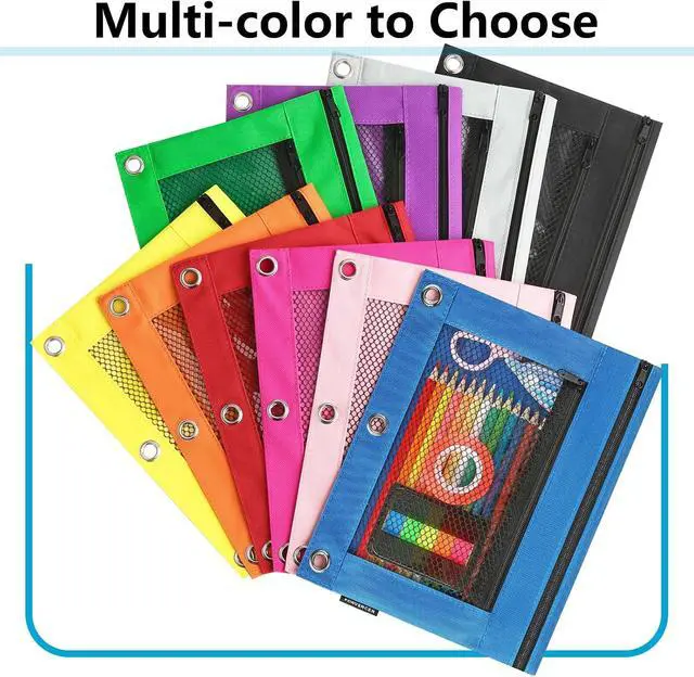 Alt view image 6 of 7 - Adorable Zipper Pencil Pouch,Cute Zipper Pouch for 3 ring Binder