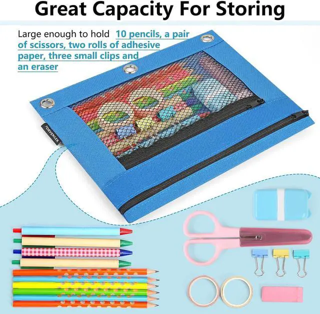 Alt view image 7 of 7 - Adorable Zipper Pencil Pouch,Cute Zipper Pouch for 3 ring Binder