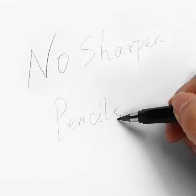 Alt view image 6 of 6 - Infinity Forever Pencil - 0.7mm Infinite Everlasting Metal Inkless Pencils Set with Eraser, No Need Sharpened, Replace Mechanical Pen for Sketch, Drawing and Writing8Pcs Black + White