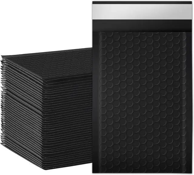 Main image of Bubble Mailers, 4x7 Inch Poly Padded Bubble Mailers Pack of 50 Bubble Envelopes Opaque Self Seal Adhesive Waterproof Bags for Shipping and Packaging(Black,4x7-50Pc)