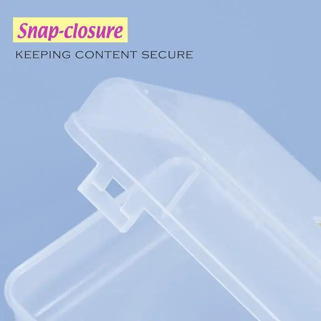 Alt view image 5 of 7 - Clear Ruler-Length Pencil Box | 13 3/8 x 5 3/8 x 2 1/2 in; snap-latch lid for long supplies