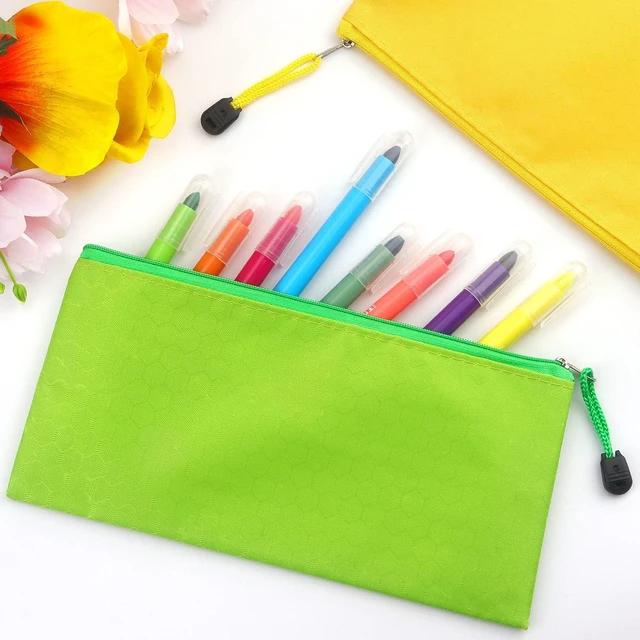 Alt view image 6 of 7 - Tamaki 12 Pack Zipper Pouch, Bulk Waterproof Pouch Cases | Multi-Purpose Organizer Bags for Office Supplies, Travel Accessories