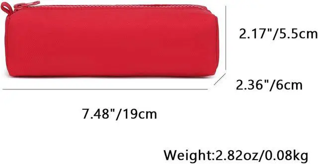 Alt view image 2 of 7 - Pencil Case Lightweight and Durable Ideal Pencil Pouch for School and Office Supplies (Red,Oxford)