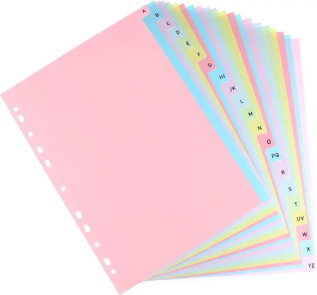 Main image of 21-Tab A-Z Alphabet Binder Dividers for 2/3/4/11 Ring, Letter Size