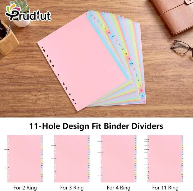 Alt view image 5 of 7 - 21-Tab A-Z Alphabet Binder Dividers for 2/3/4/11 Ring, Letter Size