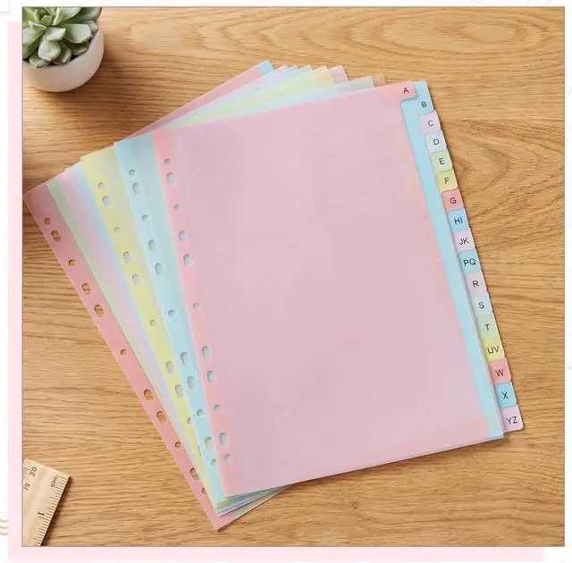 Alt view image 7 of 7 - 21-Tab A-Z Alphabet Binder Dividers for 2/3/4/11 Ring, Letter Size