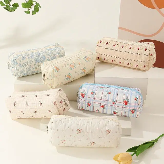 Alt view image 4 of 7 - Pencil Case Pen Case Office College School Storage Bag Pouch Holder Box Organizer Makeup Pouch Cosmetic Bag Aesthetic Cute Pencil Case for Girls Boys Kids (S)