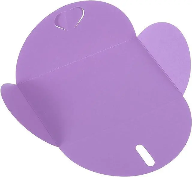 Alt view image 4 of 6 - Gift Card Envelopes, 12 Pack Heart Shaped Clasp Small Gift Cards Holder Mini Envelope for Birthdays Weddings, Purple