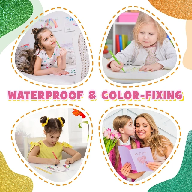 Alt view image 7 of 7 - 12 Colors Glitter Markers, 0.7mm Extra Fine Tip Sparkling Acrylic Paint Pens for Crafts, Adult Coloring, and DIY Projects on Paper, Rock, Wood, Glass and Fabric | Extra Fine Tip Creates Precise Lines