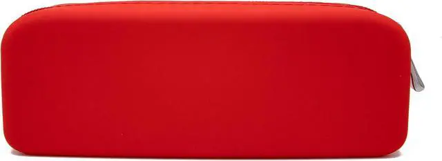 Alt view image 3 of 5 - Silicone Pen Pencil Bag case with Zipper, Water Leak Resistant,Toiletry Essentials Holder, Cosmetic Pouch Organizer Drop kit for Personal Items,School,Gift,Kid,Teen, Student, Red