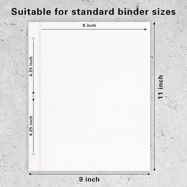 Alt view image 4 of 6 - Self Adhesive Photo Album Refill Pages 3 Ring Binder 40 Pages