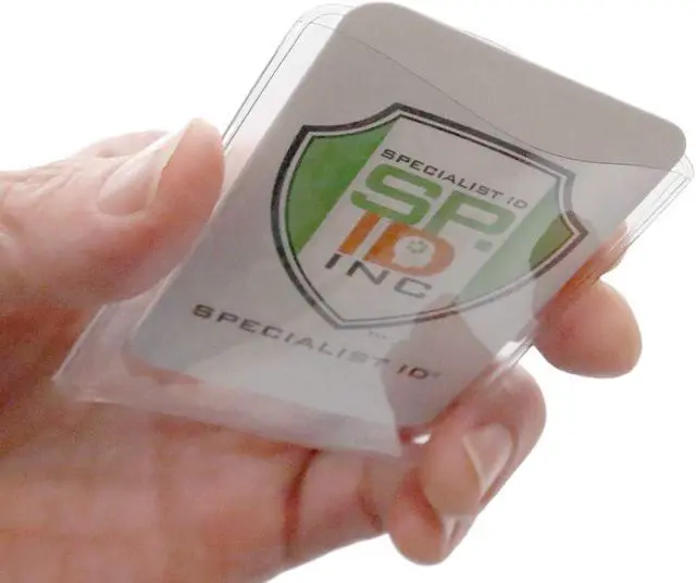 Alt view image 2 of 7 - 5 Pack - Premium Medicare Card Protector Sleeves - Durable 2 X 3 Business Card Holders - Clear Vinyl Plastic Covers for Insurance & Social Security Metro & License or Credit Cards by