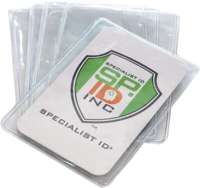 Alt view image 7 of 7 - 5 Pack - Premium Medicare Card Protector Sleeves - Durable 2 X 3 Business Card Holders - Clear Vinyl Plastic Covers for Insurance & Social Security Metro & License or Credit Cards by