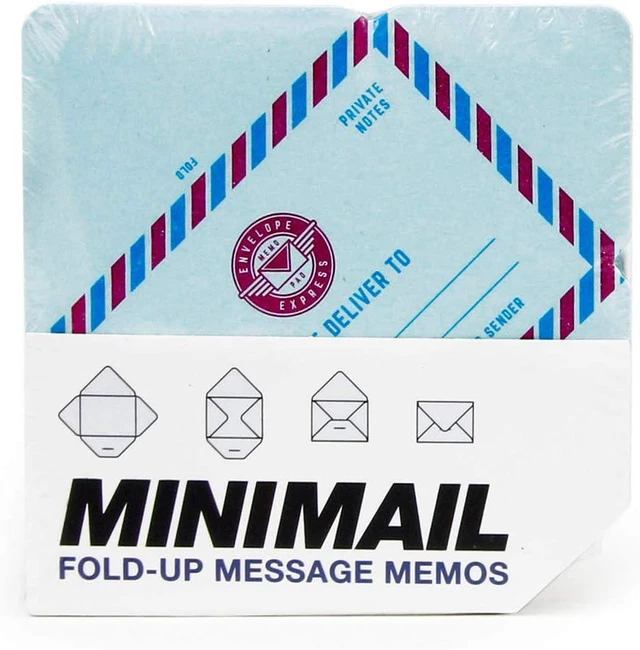 Main image of Suck UK Airmail Envelopes | Mini Envelopes | Message Pad | Vintage Airmail | Memo Pad | Fold And Send Letters | Envelope Peel And Seal | Blank Cards | Tear Off Notes | Fold Up Letters | Birthday Cards