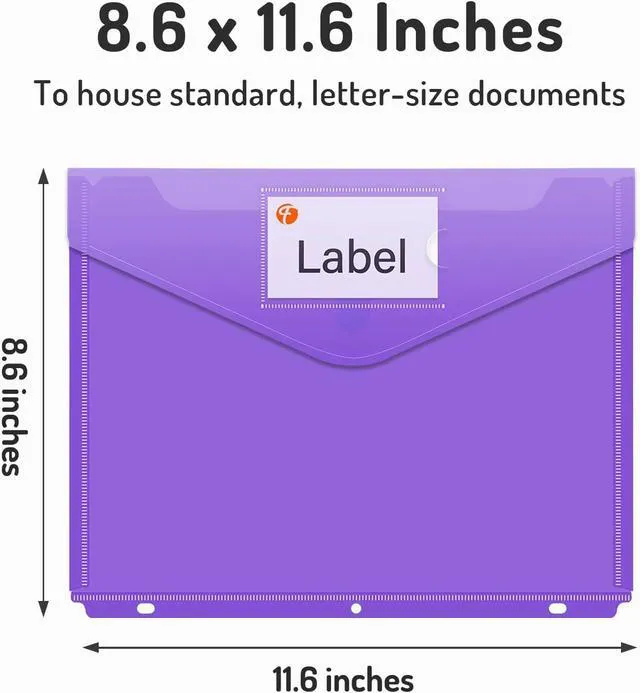 Alt view image 5 of 7 - Binder Pocket, 5 Pack Super Heavyweight Poly Binder Pocket Binder
