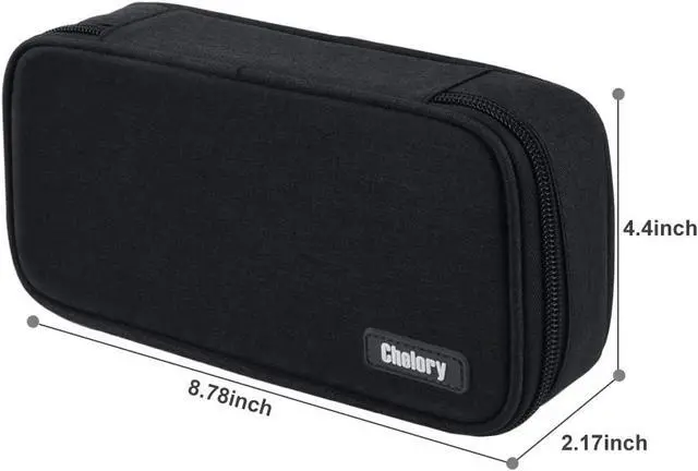 Alt view image 5 of 7 - Big Capacity Pencil Case Large Pencil Bag Pouch Pen Case Pencil Marker Holder Stationery Storage Makeup Bag for Office Supplies Adults