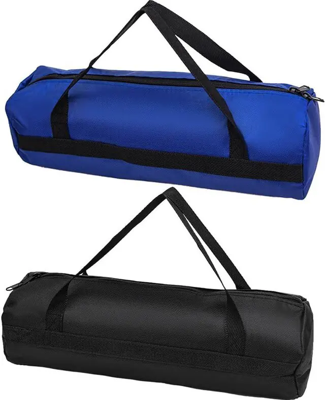 Main image of Small Canvas Tool Pouch,Waterproof Zipper Bag Organizer,Utility | 2Pc 600D Waxed,Heavy Duty Multi Purpose,Screw Nut Nail Screwdriver,Portable Storage Bag,Tool Tote Case,Long Mini Blue Black
