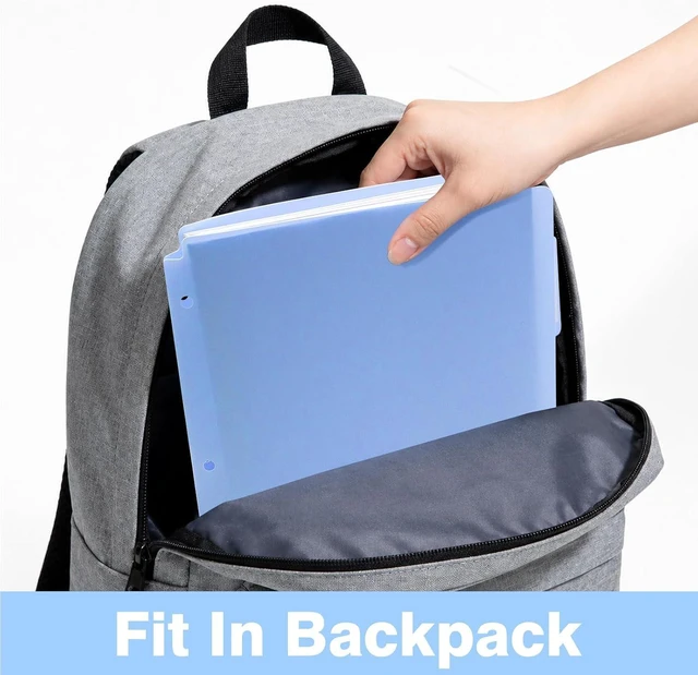 Alt view image 6 of 7 - Plastic Folders with Pockets and Tabs for 3-Ring Binder 6 Pack