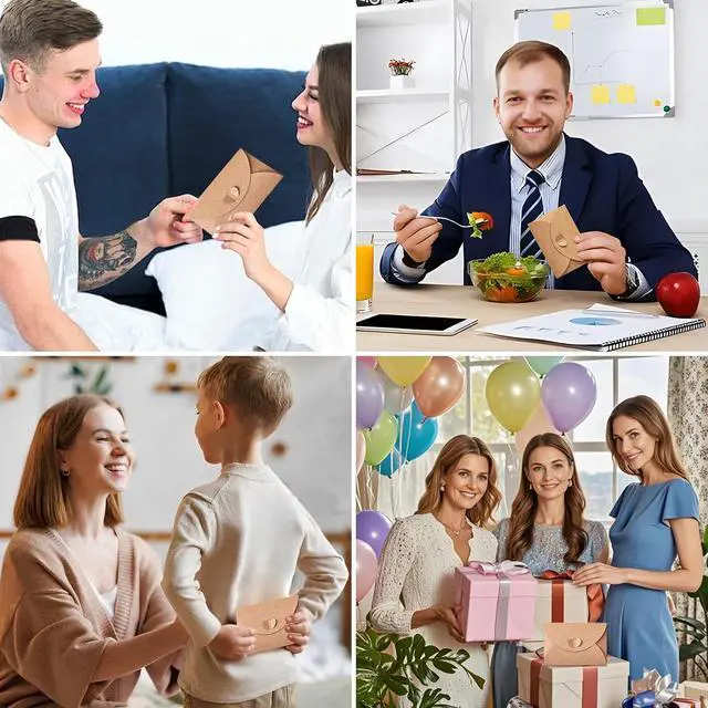 Alt view image 7 of 7 - 40 Pcs Mini Envelopes with Blank Cards,Gift Card Holders | Gift Card Envelopes (4.13" x 2.76") for Weddings, Christmas, Thanksgiving and Friendship Notes