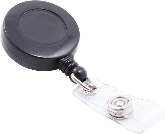 Alt view image 3 of 6 - 2 Set of Transparent PC Card Badge Holder for Swipe ID Cards, Heavy Duty Frosted Polycarbonate Plastic Clamp Grippers