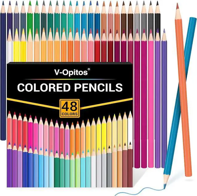 Main image of 48 Pack Colored Pencils Set, Pre-sharpened Coloring Pencils for Kids Beginners, Colored Pencils for Adult Coloring Books, Ideal Art Supplies for Sketching, Coloring & Painting
