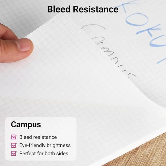 Alt view image 7 of 7 - Kokuyo Campus A5 Loose Leaf Paper, 20-Hole 6mm Dot-Ruled, 100 Sheets 75GSM