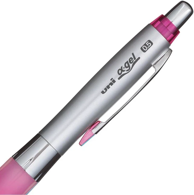 Alt view image 4 of 6 - Uni Alpha-Gel Shaker Mechanical Pencil 0.5mm Soft Grip, Rose Pink (M5617GG1P.66)