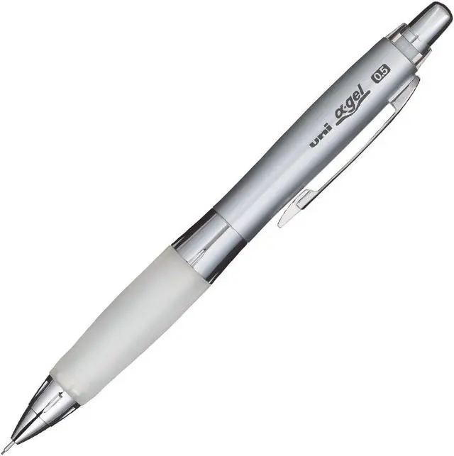 Main image of Uni Alpha-Gel Shaker Mechanical Pencil - White/Soft Grip 0.5mm (M5617GG1P.1)