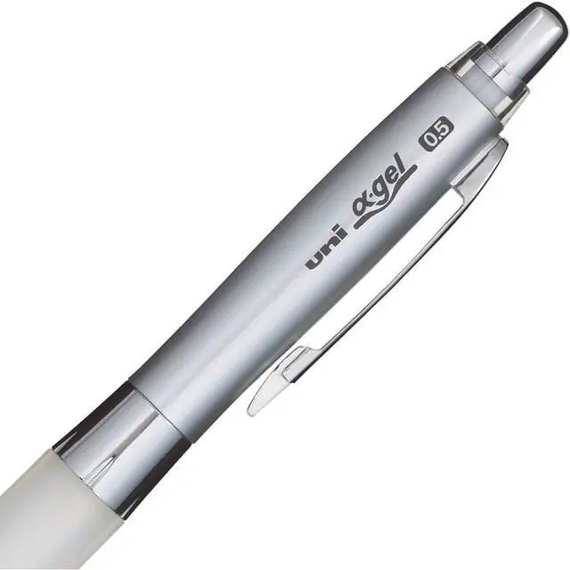Alt view image 4 of 6 - Uni Alpha-Gel Shaker Mechanical Pencil - White/Soft Grip 0.5mm (M5617GG1P.1)