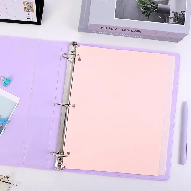 Alt view image 6 of 7 - 8 Tab Write & Erase Durable Plastic Dividers for 3 Ring Binders