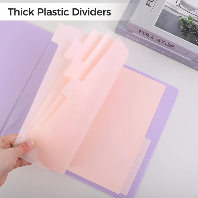 Alt view image 4 of 7 - 8 Tab Write & Erase Durable Plastic Dividers for 3 Ring Binders