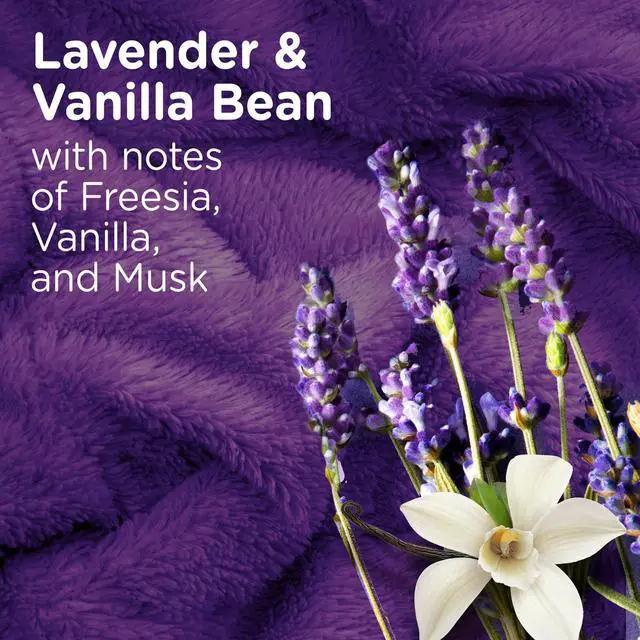Alt view image 2 of 5 - Fabric Softener Dryer Sheets, Calm Lavender & Vanilla Bean Scent, 50 Mega Sheets, Anti-Static, 3X Softening Ingredients