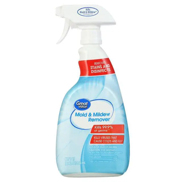 Alt view image 3 of 3 - Mold & Mildew Remover Cleaner 32 fl oz, Disinfect & Deodorize, Bleach Away Tough Stains for Bathroom & Household Surfaces