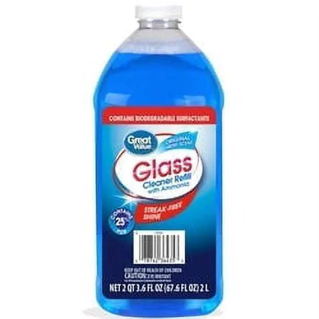 Alt view image 2 of 3 - Glass Cleaner Refill 67.6 fl oz, Streak-Free Shine Fresh Scent, Multi-Purpose Cleaner for Windows, Mirrors, Home & Car